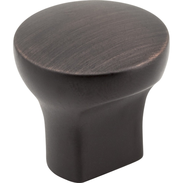 Elements 1" Diameter Brushed Oil Rubbed Bronze Round Brenton Cabinet Knob 239DBAC - main